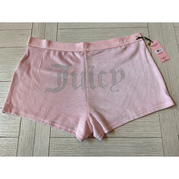 Juicy Couture Other - NWT Juicy Couture pink‎ velour sleep shorts. Extremely soft. Size XL